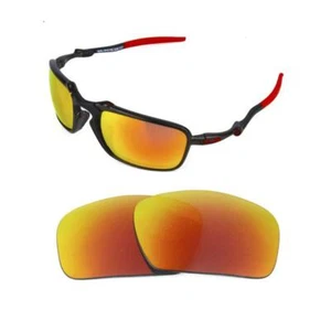 NUEVO REPUESTO POLARIZADO LENTE ROJO FUEGO PARA GAFAS DE SOL OAKLEY BADMAN - Imagen 1 de 5