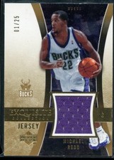 Michael Redd 2004-05 Exquisite Collection Jersey 1/25