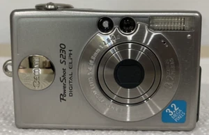 Canon PowerShot Digital ELPH S230 3,2-MP-Digitalkamera EINSCHALTEN, KEIN BILD - Bild 1 von 10