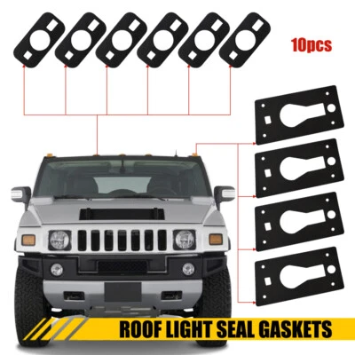 Fit for 03-2009 Hummer H2 Roof Cab Light Running Lamp Anti-Leak Seal Gaskets 10x - Image 1 of 4