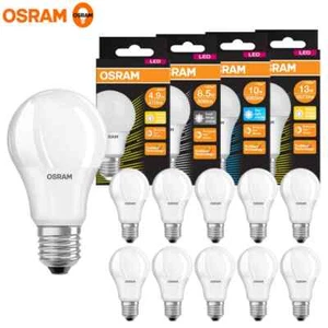OSRAM LED 4.9W 8.5W 10W 13W E27 220V Frosted Bulbs 2700K 4000K 6500K Room Light - Picture 1 of 9
