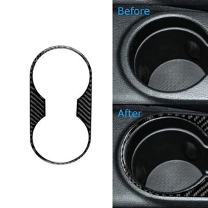Carbon Fiber Watercup Panel Holder Cover Trim For Jeep Wrangler JK 2011-2017 - Imagen 1 de 7