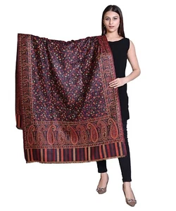 Women's Kashmiri Woolen Shawl Stole Wrap Soft & Warm W15 - Picture 1 of 1