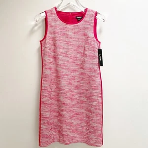 DKNY Pink Sheath Tank Dress NWT $345 Sz 4 - Picture 1 of 4
