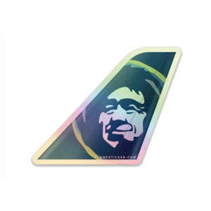 Alaska Airlines Tail Holographic - Picture 1 of 1