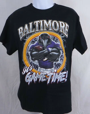 Camiseta Baltimore Ravens It's Game Time Negra 100% Algodón Talla Med Foto 1 de 3