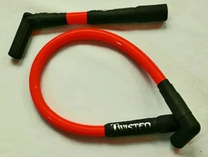 TWISTED 12mm SPARK PLUG WIRES HARLEY SOFTAIL HERITAGE FXST FAT BOY DEUCE DELUXE  - Picture 1 of 3