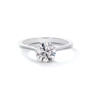 0.50 Carat Diamond Women Ring 14K White Gold with Certificate - Picture 1 of 8