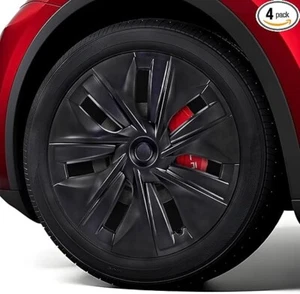 19 Inch Tesla Model Y Wheel Covers Compatible with 2020-2024 Tesla Model Y Black - Picture 1 of 8