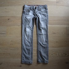 Rock Revival Jeans Woman's Size 26 Gray Wash Celine Straight Skinny Leg