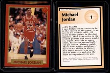 MICHAEL JORDAN 1991' TUFF STUFF Jr.   #1   CHICAGO BULLS  HOF 