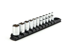 Tekton ¼ Inch Drive 6 Pt Socket Set w/ Twist Lock Rail,13 Pc 5/32-9/16" SHD90101 - Picture 1 of 1