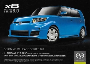 2011 SCION xB RELEASE SERIES RS 8.0 Edition sales brochure card sheet 11 US - Picture 1 of 1