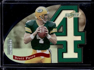 Puntuación suplementaria Brett Favre 1999 detrás de los números #/1000 Packers Foto 1 de 2