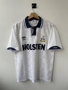 TOTTENHAM HOTSPUR 1991-1993 HOME FOOTBALL SOCCER SHIRT JERSEY TRIKOT UMBRO sz M - Picture 1 of 9