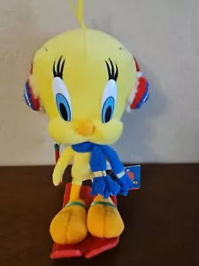 De colección Looney Tunes ESQUÍ TWEETY BIRD 12" Peluche Relleno Warner Bros Nanco - Imagen 1 de 6
