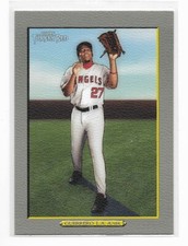 2005 Topps Turkey Red Vladimir Guerrero Anaheim Angels 120B w/Glove SP
