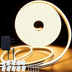 32.8ft LED Neon Strip Lights 24V Waterproof Silicone Lamp for Home Car Boat DIY - Picture 1 of 9