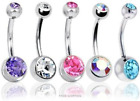 BODYA Belly Bars Balls Surgical Steel Belly Button Jewelry, Pack of 5, Body