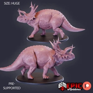 6K Resin 32mm Epic Miniatures Triceratops Walking for D&D, Role-Play - Picture 1 of 1