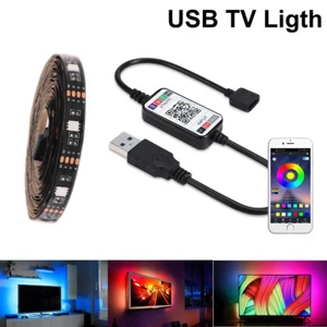 LED Strip Light USB5V 5050 Tape RGB Controller Wireless Bluetooth-Compatible APP - Picture 1 of 12
