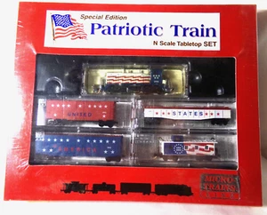 Micro Trains Patriotic Train Diesel Freight Set #951 40 03501  / N Scale / NIB - Picture 1 of 3