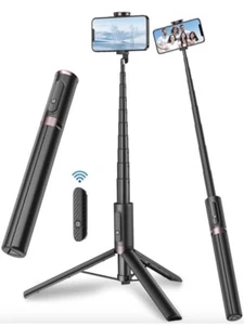 TONEOF 60" Cell Phone Selfie Stick TripodSmartphone Tripod Stand All-in-1 - Photo 1 sur 10