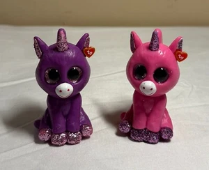 Figuras de PVC Ty Mini Beanie Boos 2,5" - Unicornios de chicle y amatista - Imagen 1 de 2