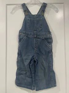 Wrangler Jean Co Kids 3T/4T Overalls Carpenter Utility Denim Blue 100% Cotton - Picture 1 of 5