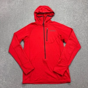 Patagonia Fleece Adult Small Red R1 Hoody Polartec Regulator Lightweight Mens - Picture 1 of 11