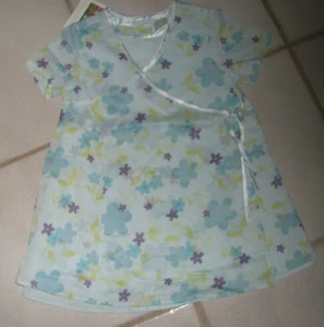 NWT toddler girls 4T 4 T blue flowers summer spring dress Emma's Garden NEW - Picture 1 of 1