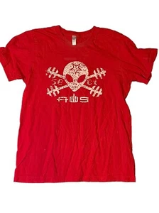 AWS Alien Workshop Skateboards Believe T-Shirt Men’s Small Red UFO Vintage Y2K - Picture 1 of 2