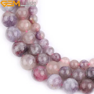 Mixed Color Natural Purple Tourmaline Gemstone Beads For Jewelry Making 15" GI - Picture 1 of 31