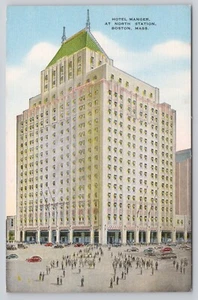 Hotel Manger at North Station Boston MA Massachusetts Postcard - Picture 1 of 2