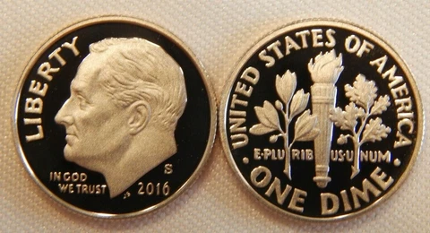 2016 S ROOSEVELT DIME PROOF ROLL (50 PCS) Cover