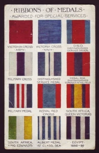 AUSTRALIA • ca1916 • Unused Wildt & Kray patriotic card titled RIBBONS OF MEDALS - Bild 1 von 2