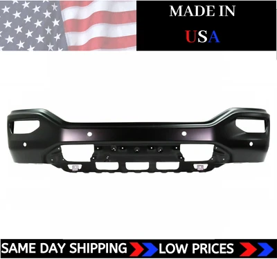 NOVO para-choque dianteiro fabricado nos EUA para 2016-2018 GMC Sierra 1500 com sensores - Imagem 1 de 4