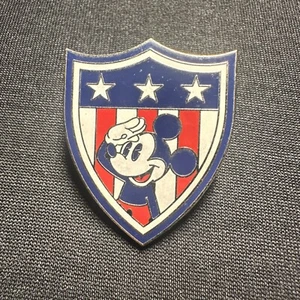 Disney - Mickey Mouse - Patriotic USA United States Flag - Shield Pin - Picture 1 of 2