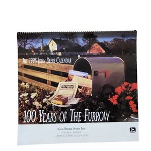 1995 Calendario John Deere 100 años surco publicidad Goshen en Kauffman Sons - Imagen 1 de 17