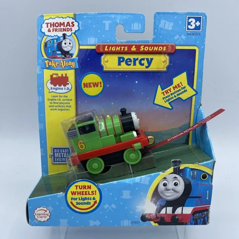 Thomas & Friends Take Along Lights Sounds Percy Train Diecast 2008 Engine ID Cover