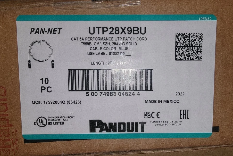 UTP28X9BU 1 Box Of 10  - Image 1 of 1