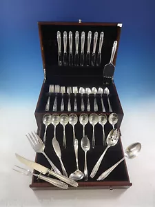 Stradivari by Wallace Sterling Silver Flatware Set For 8 Service 57 Pieces - Picture 1 of 10