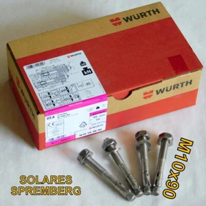 4-50x M10x90-180 heavy-duty anchor A4 stainless steel bolt anchor with building approval Würth - Picture 1 of 33