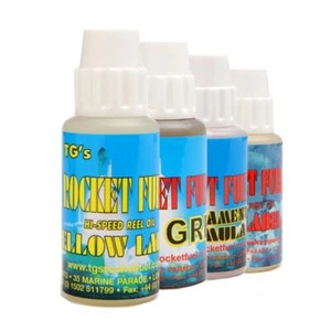 TGs Rocket Fuel Reel Oil / Red / Yellow / Liquid Grease / Breakaway Tackle - Picture 1 of 5