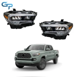 Pair Headlights Full LED For Toyota Tacoma Limited/TRD 2020-22 2023 LH&RH Side - Picture 1 of 12