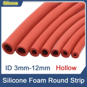 Silicone Rubber Foam Hollow Round Strip O-Shaped Sponge Foam Strip Sealing Strip - Picture 1 of 15