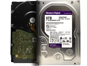 Western Digital Purple Surveillance WD62PURZ 6TB 5400RPM 6.0Gb/s 3.5" Hard Drive - Picture 1 of 6