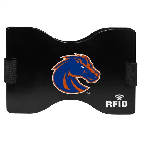 Boise State Broncos Wallet RFID Blocking Slim Pocket Money Clip NCAA College Fan Cover