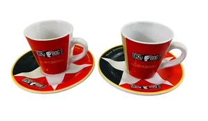 Daz Bog Set of 2 collectible 2 oz demitasse/ espresso cups and saucers - Picture 1 of 13
