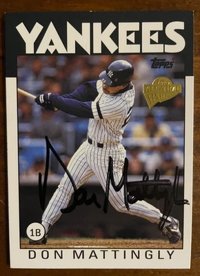 唐·马廷利签名亲笔签名签名托普斯金收藏品棒球卡 — 第 1/2 张图片